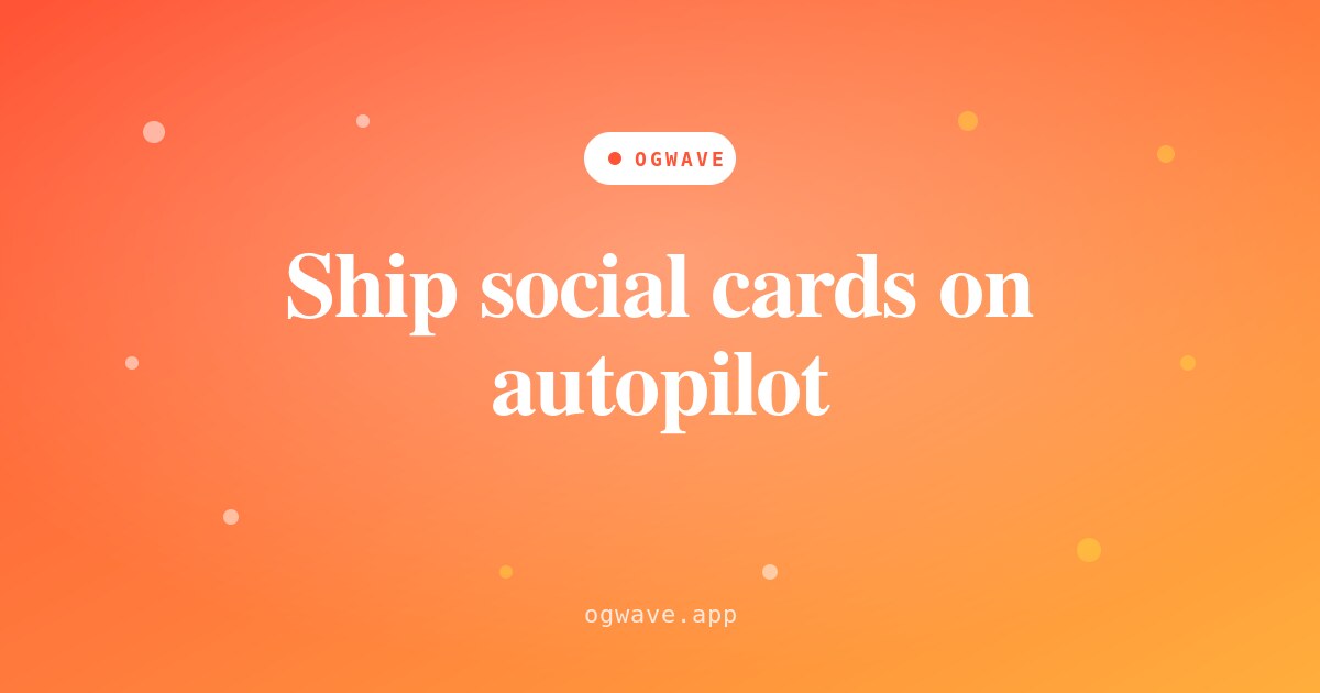 Announcement Open Graph template preview — changelog