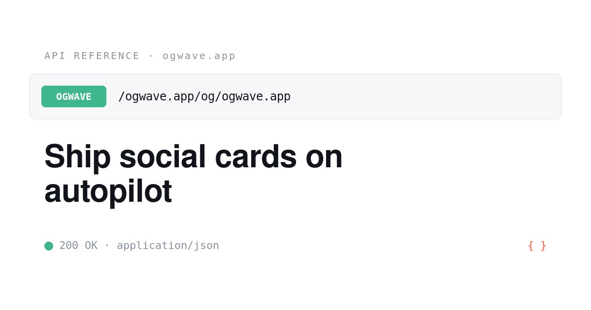 API Docs Open Graph template preview — docs