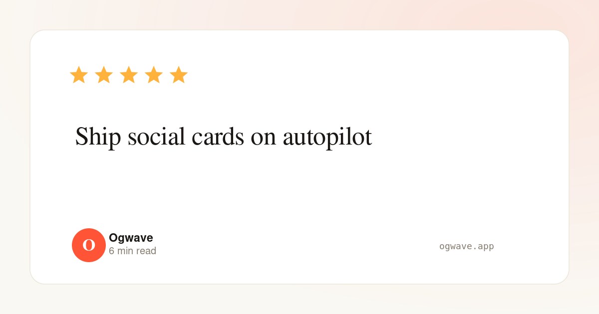 Testimonial Open Graph template preview — quote